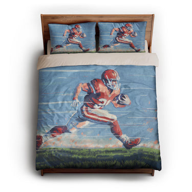 8 Bit Running Back queen - microfiber - Natural Backing