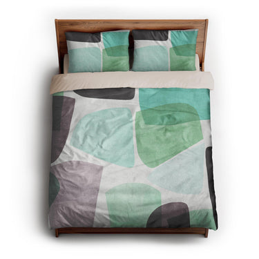 Tabitha Seaglass queen - microfiber - Natural Backing