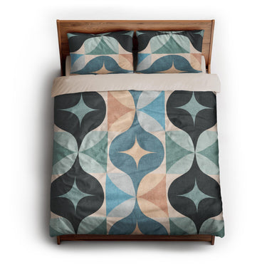 Maxine Seafoam & Peach queen - microfiber - Natural Backing