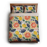 Pamplemousse and Bay Leaf queen - microfiber - Natural Backing