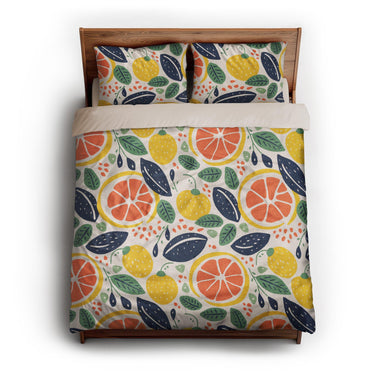Pamplemousse and Bay Leaf queen - microfiber - Natural Backing
