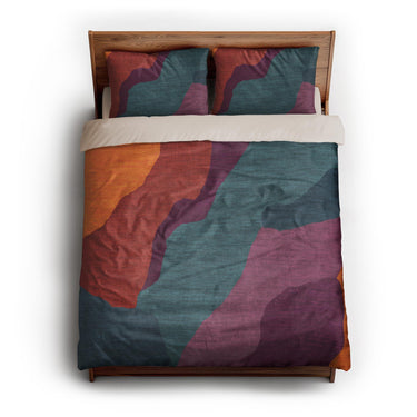 Soraya Multicolor Midtone queen - microfiber - Natural Backing