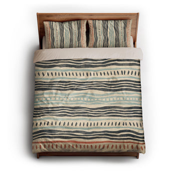 Delsin Blue & Orange queen - microfiber - Natural Backing