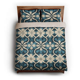 Mattheo Blue & Ivory queen - microfiber - Natural Backing