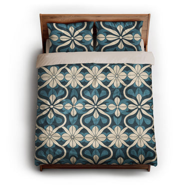 Mattheo Blue & Ivory queen - microfiber - Natural Backing