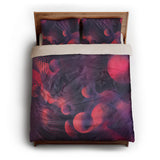 Bodolo Purple & Magenta queen - microfiber - Natural Backing