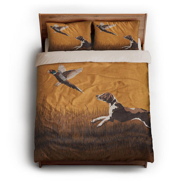 That Dog'll Hunt Orange queen - microfiber - Natural Backing