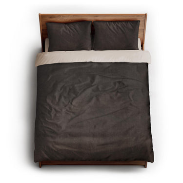 Keanu Watercolor Dark Brown Ombré queen - microfiber - Natural Backing