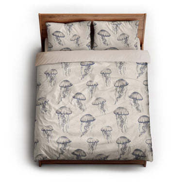 Jellyfish Bloom queen - microfiber - Natural Backing