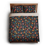 Bokeh at Night queen - microfiber - Natural Backing