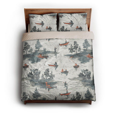 Gone Fishing queen - microfiber - Natural Backing