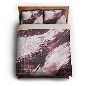 Emil Burgandy queen - microfiber - Natural Backing