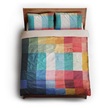 Polyphony Multicolor Vibrant queen - microfiber - Natural Backing