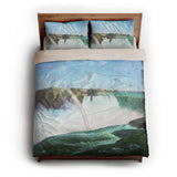 Niagara Falls Afternoon queen - microfiber - Natural Backing