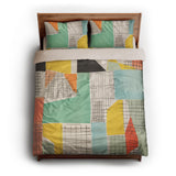 Djuna Ivory Multicolor queen - microfiber - Natural Backing