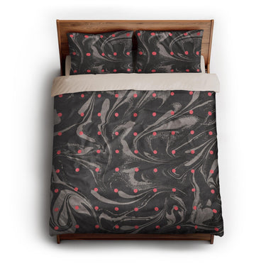 Acid Burn Greige & Infrared queen - microfiber - Natural Backing