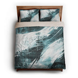 Emil Deep Teal queen - microfiber - Natural Backing