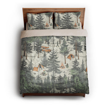 Campsite queen - microfiber - Natural Backing