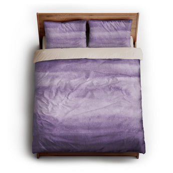 Jacinda Watercolor Purple Ombre queen - microfiber - Natural Backing