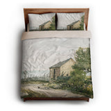 Road to the Shore by William Newton queen - microfiber - Natural Backing