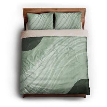 Elowin Green queen - microfiber - Natural Backing