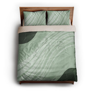 Elowin Green queen - microfiber - Natural Backing