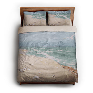 On the Beach by Fidelia Bridges queen - microfiber - Natural Backing