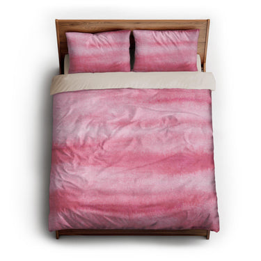 Ophelia Watercolor Pink Balayage queen - microfiber - Natural Backing