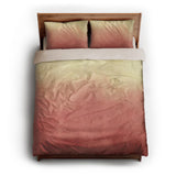 Kieran Watercolor Peach Ombre queen - microfiber - Natural Backing