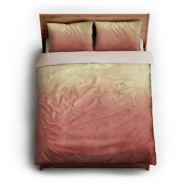 Kieran Watercolor Peach Ombre queen - microfiber - Natural Backing