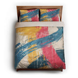 Mira Multicolor queen - microfiber - Natural Backing
