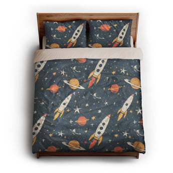 Cosmic Dreams queen - microfiber - Natural Backing