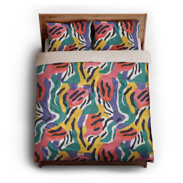 Lorenza Multicolor queen - microfiber - Natural Backing