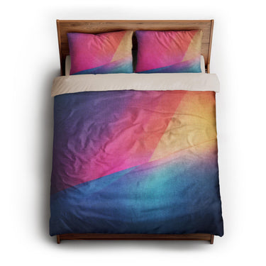 Escaping Light Multicolor queen - microfiber - Natural Backing