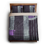 Gordian Dark Purple queen - microfiber - Natural Backing