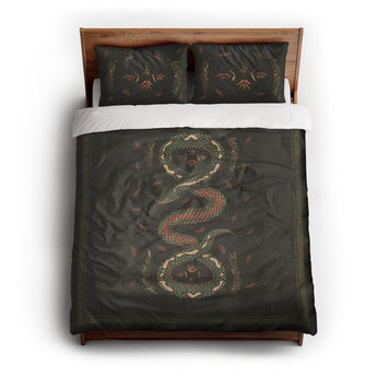Snake In The Woods Duvet Cover
