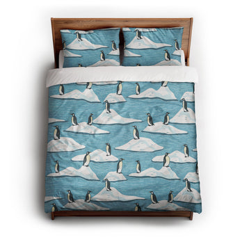 Arctic Penguins Duvet Cover