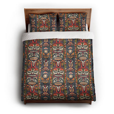 Totems queen - cotton - White Backing