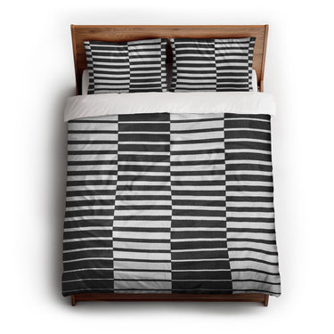 Spectra Black & White queen - cotton - White Backing