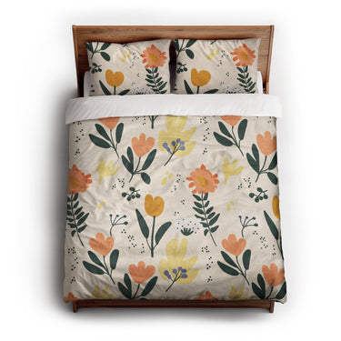 Milana Ivory Gold queen - cotton - White Backing