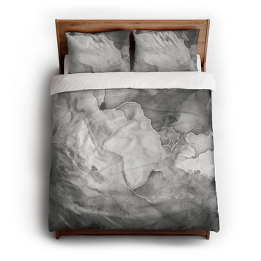 Zephyr Watercolor Inkwell queen - cotton - White Backing