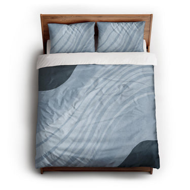 Elowin Blue queen - cotton - White Backing