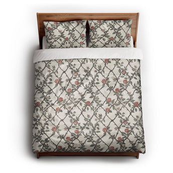 Rose Lattice Duvet Cover