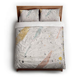 Stephanie Ivory Polychrome queen - cotton - White Backing