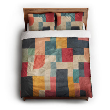 Finn Multicolor queen - cotton - White Backing