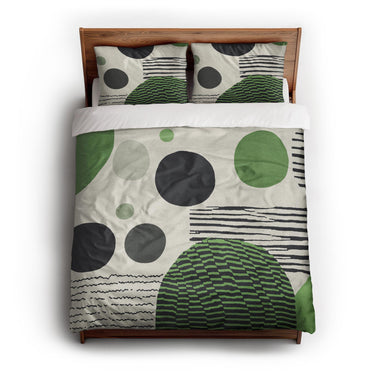 Charl Green queen - cotton - White Backing