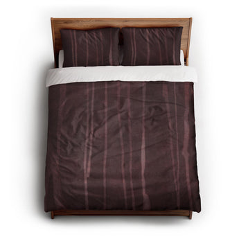 Felix Bleach Dye Burgandy Duvet Cover
