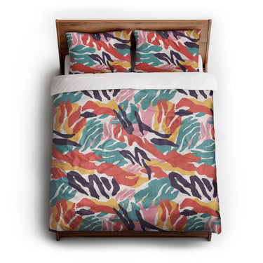 Cecilia Multicolor queen - cotton - White Backing