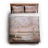 Calm Shores queen - cotton - White Backing