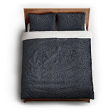 Kiva Slate Blue queen - cotton - White Backing